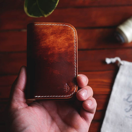 The Jack Stitchless Wallet - Vachetta – Damn Pine Leather Goods