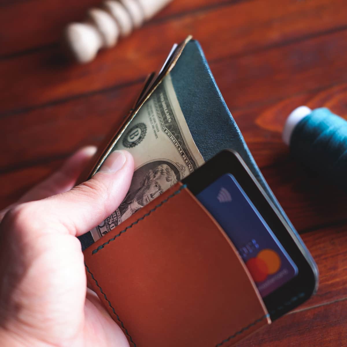 Pockets of The Mountain Open Top Bifold wallet
